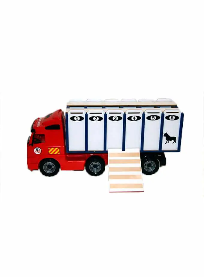 Camion de transport de taureaux de jouet