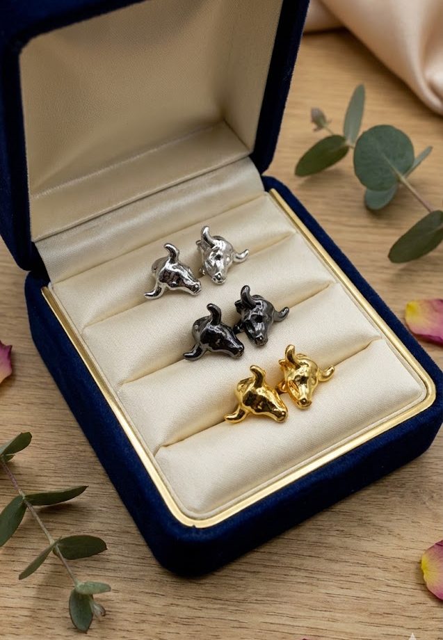 My Spanish Bull head earrings