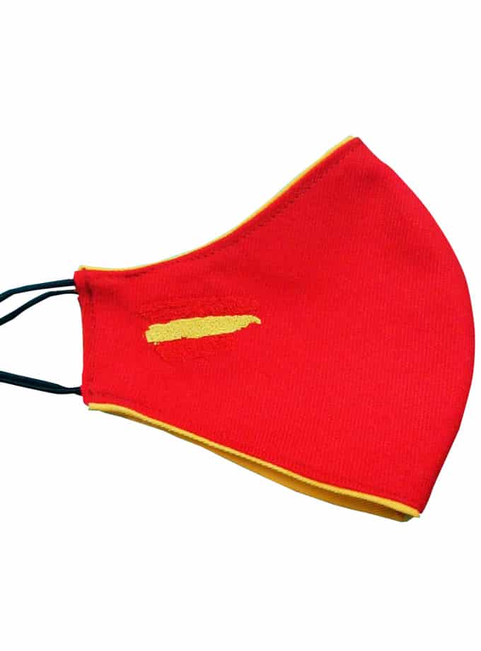 Mascarilla de tela de muleta con bandera de España