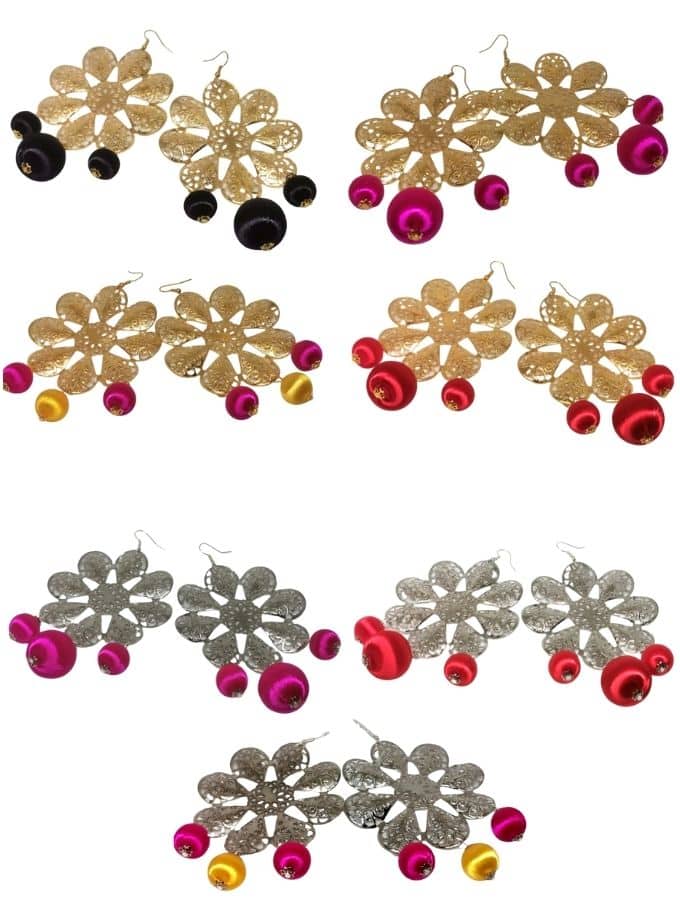 earrings-rosette-embroidered-colors