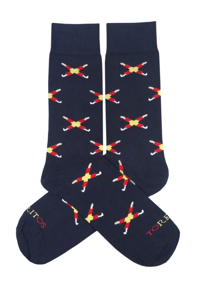 Banderillas Spain Socks - Blue, L (41-45 EU)