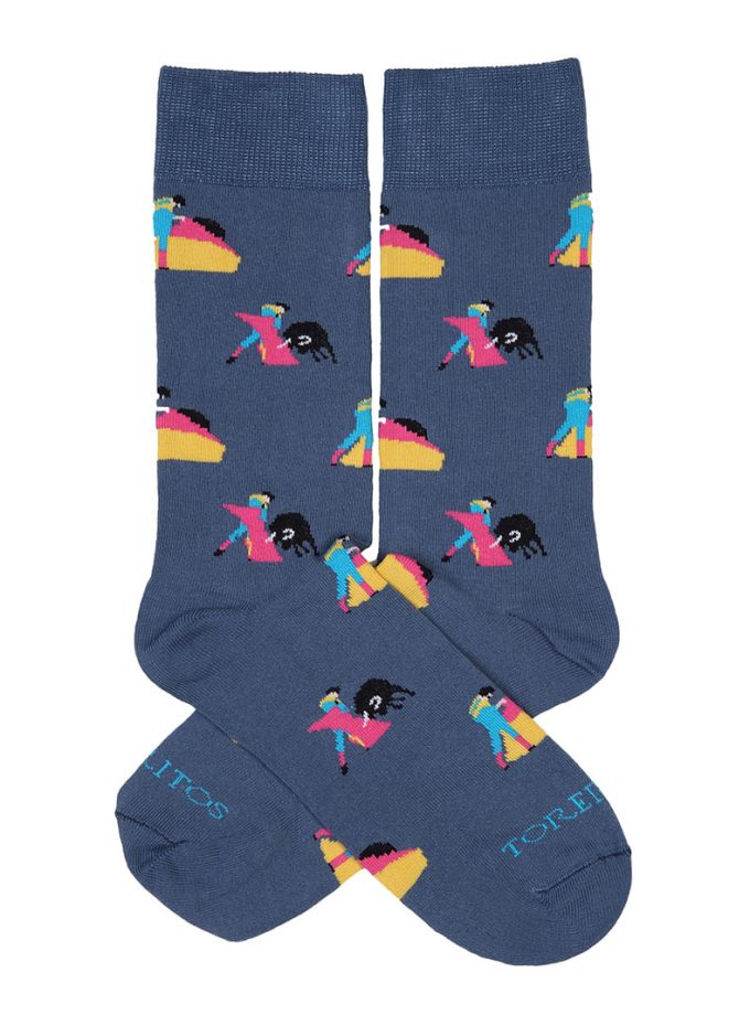 Calcetines Capote - Azul, Talla pequeña 35-40