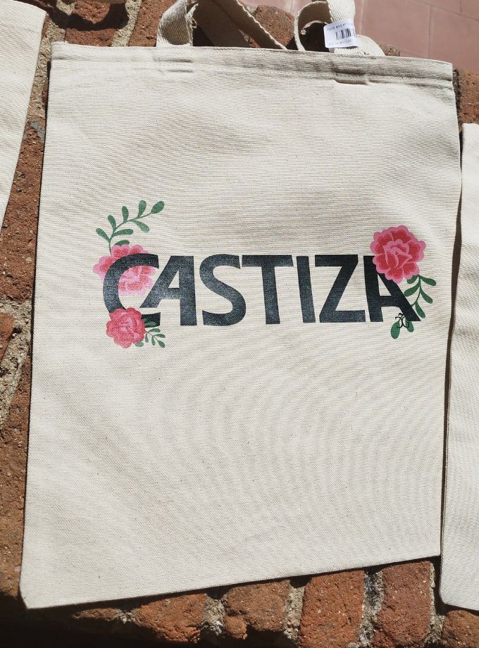 CASTIZA TOTE BAG WITH CARNATIONS CG