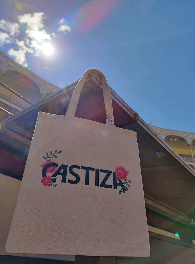 CASTIZA TOTE BAG WITH CARNATIONS CG