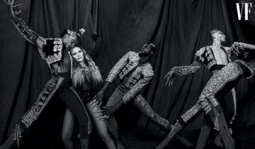 Madonna et ses “toreros” habillés para Toroshopping dans le premier “Icon Issue” européen du magazine Vanity Fair.