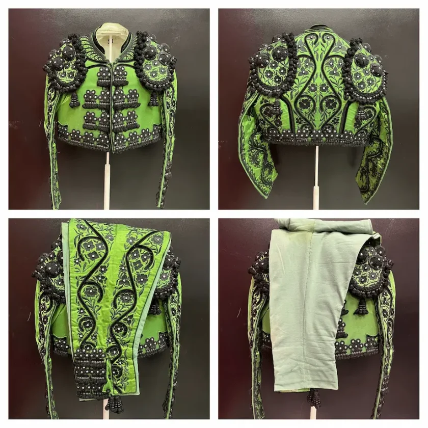 second hand green bullfighter costume for sale
