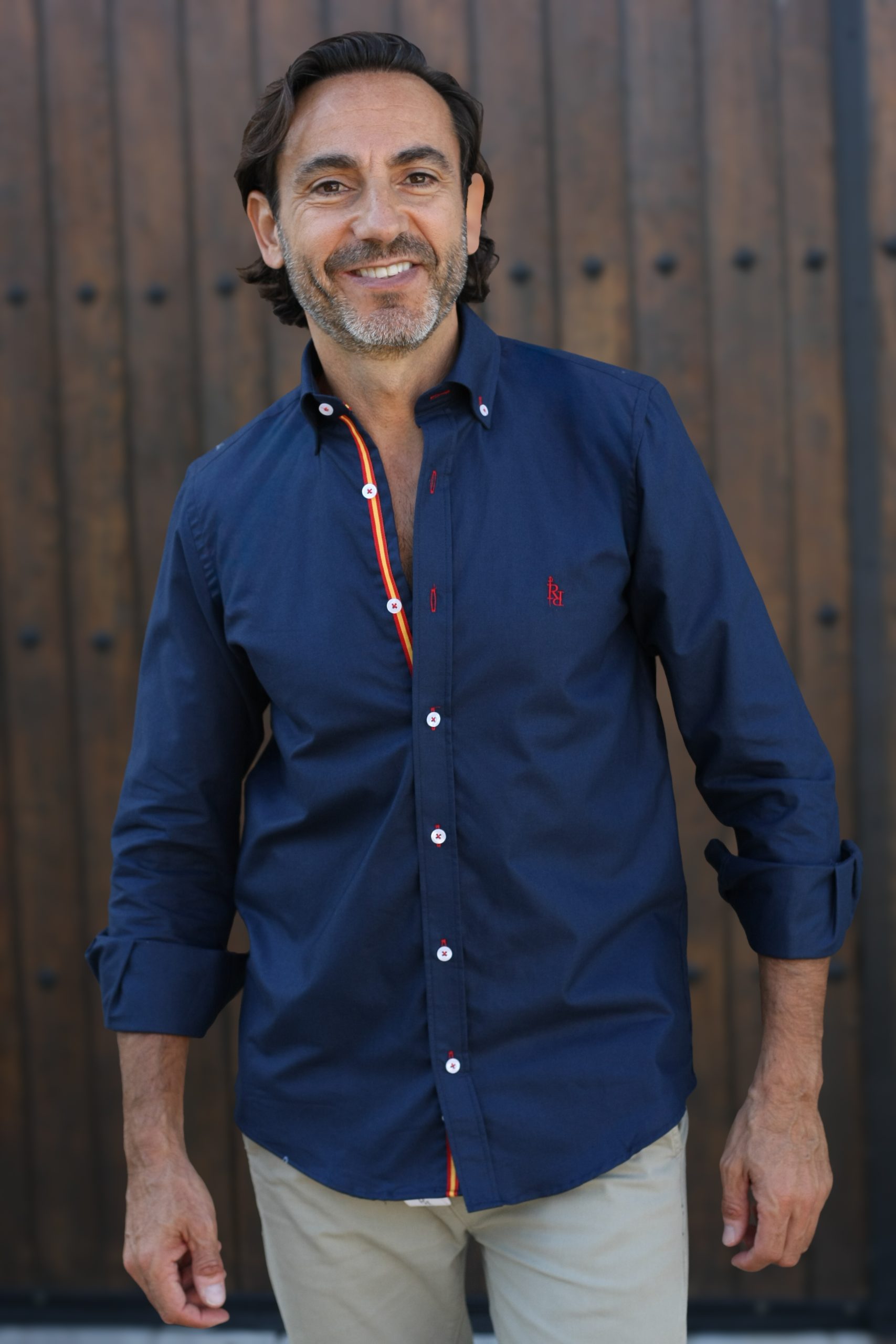 Camisa oxford azul