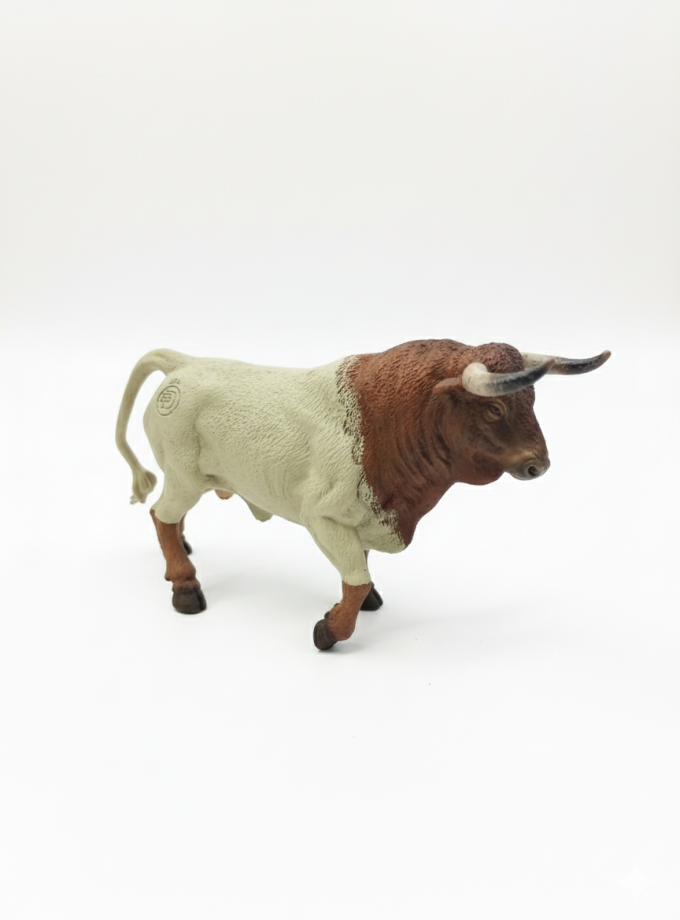 toro manso colorado de juguete