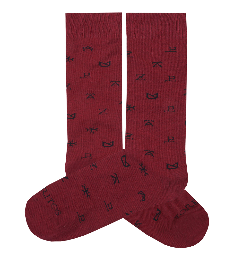Hierros Socks Garnet duo