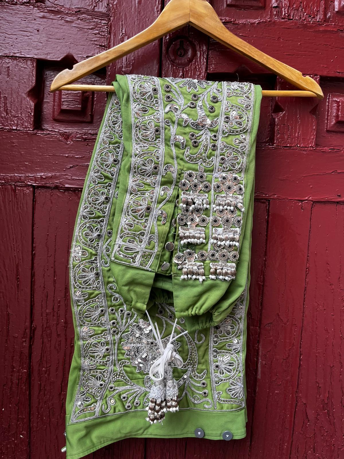 Habit de lumières vert et argent4