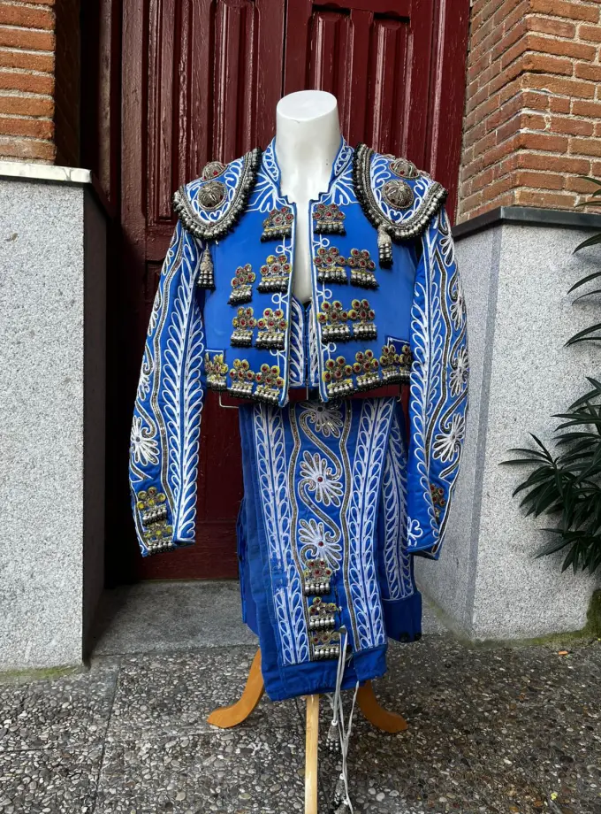 Traje de Luces Azul Añil y Plata