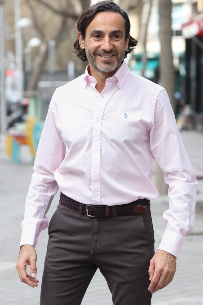 Camisa de algodón con logo bordado RqueR - Imagen 3