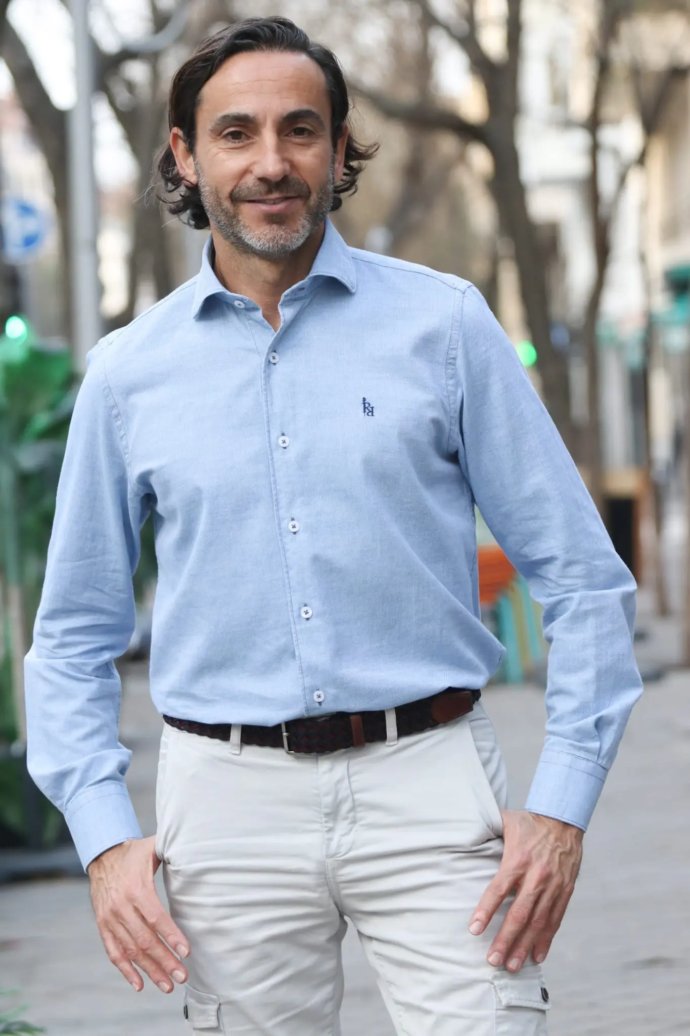 Camisa piqué azul claro RqueR