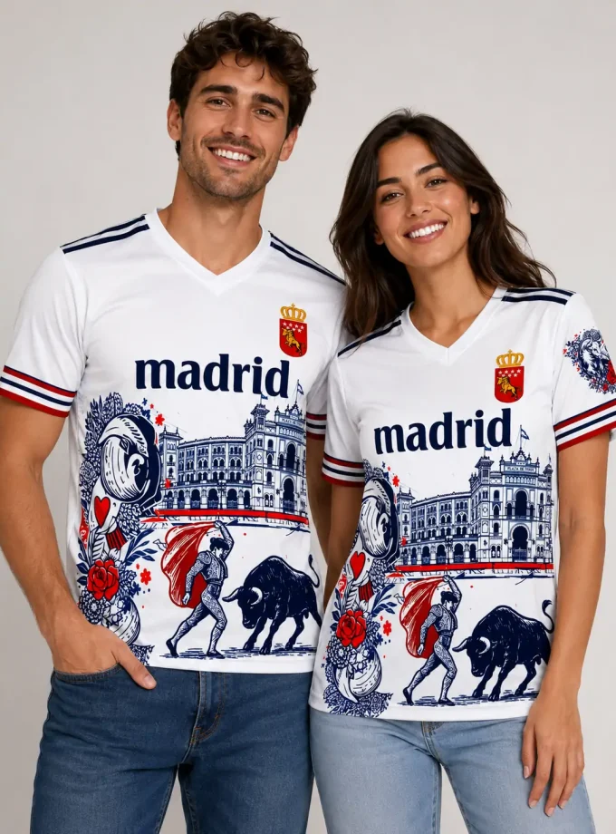 Camiseta Taurina Deportiva Madrid – Adultos